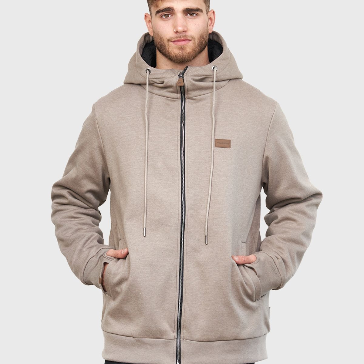FALCONE - Polerón con Sherpa Ride Season V2 Taupe Hombre Falcone