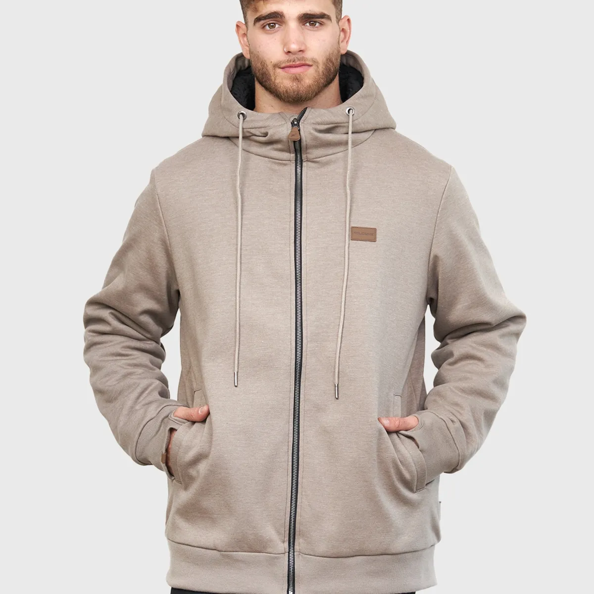 FALCONE - Polerón con Sherpa Ride Season V2 Taupe Hombre Falcone