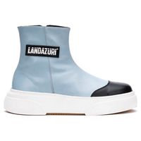 Zapatilla Cuero Frigg Celeste