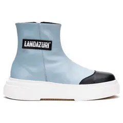 LANDAZURI - Zapatilla Cuero Frigg Celeste