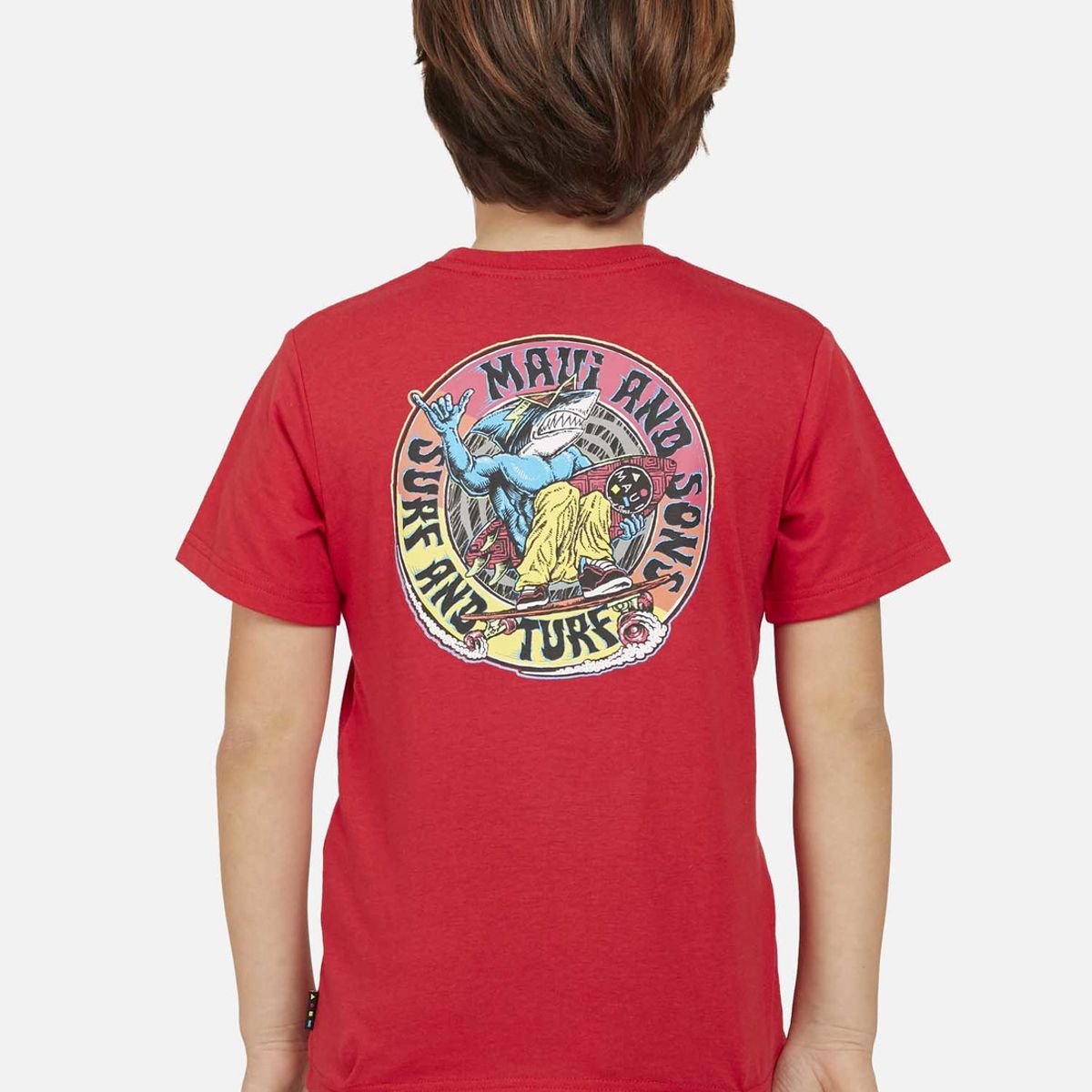 MAUI AND SONS - Polera surf & skate Niño Rojo Maui and Sons