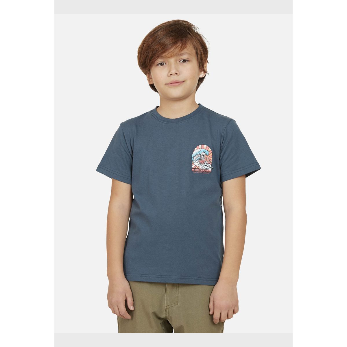 MAUI AND SONS - Polera Brake Wave SS TEE Niño Azul Maui and Sons