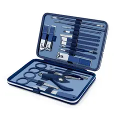 GENERICO - Set De Manicura Y Pedicura Profesional Set De 18 Piezas AZUL