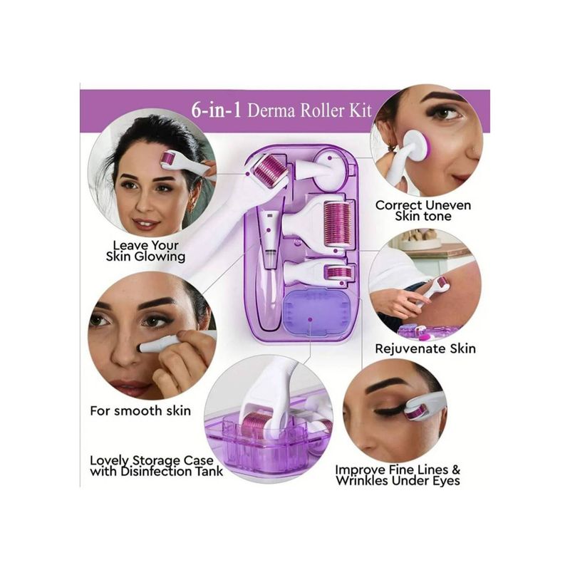 UNIVERSAL - Rodillo Micro Agujas Regenerador Facial Anti Arrugas Y Acné Welife