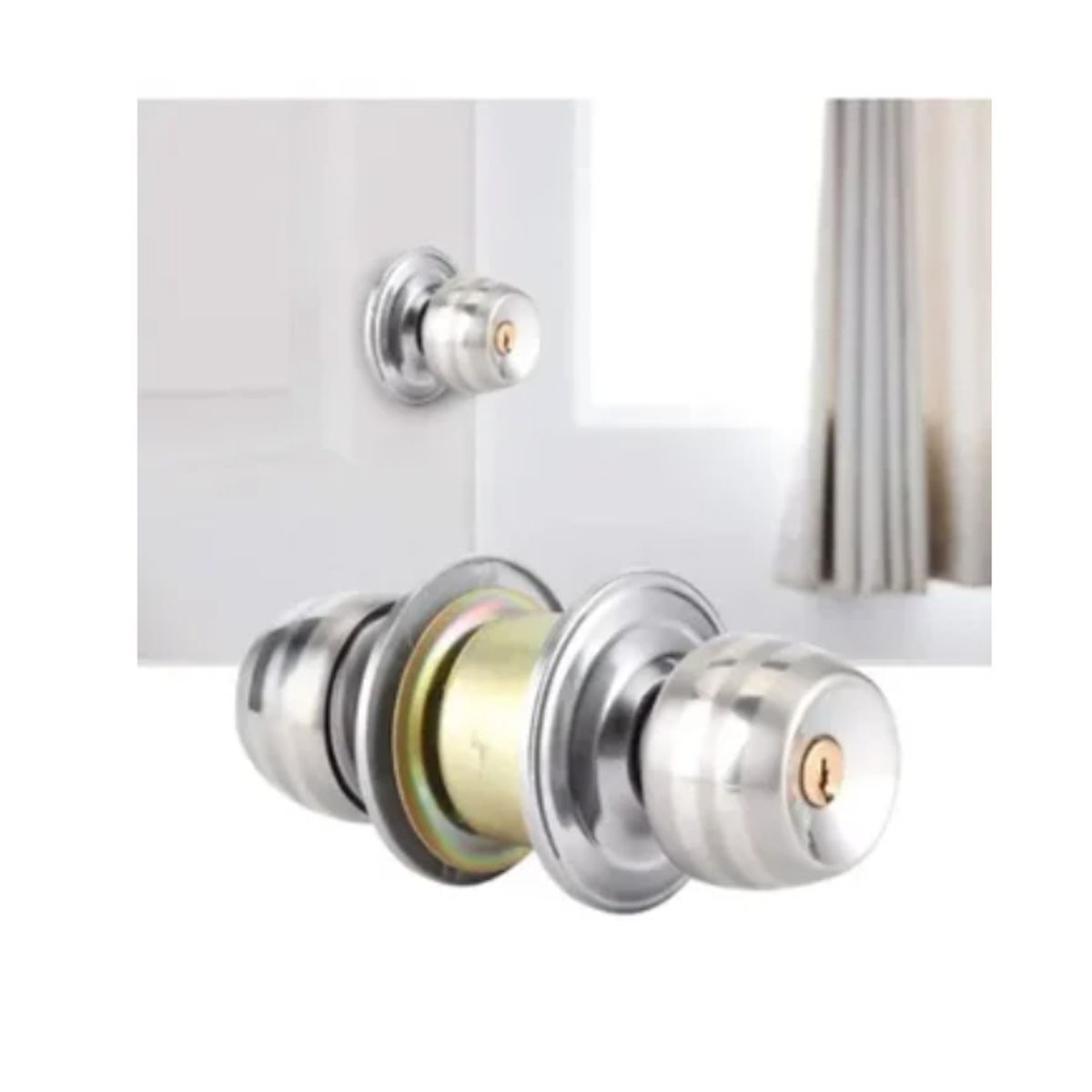 OFERTABKN - Cerradura Pomo Chapa De Casa Dormitorio  Baño