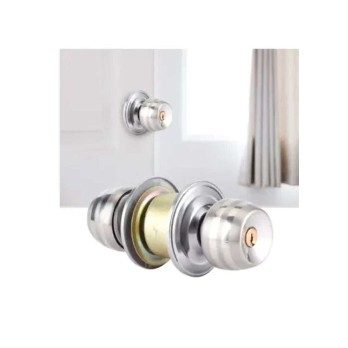 OFERTABKN - Cerradura Pomo Chapa De Casa Dormitorio  Baño