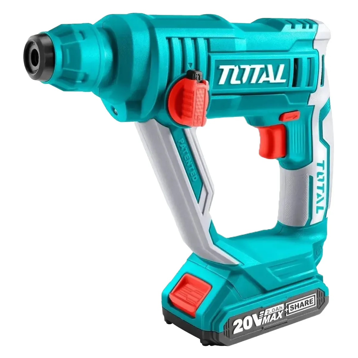 TOTAL TOOLS - Rotomartillo Inalambrico Sds Plus 20v  Bateria  Cargador