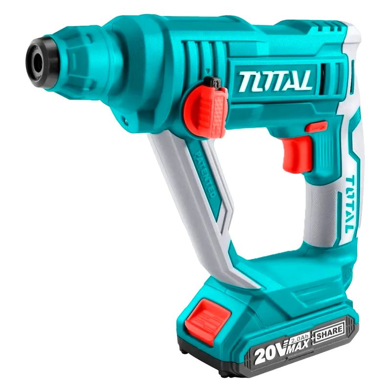 TOTAL TOOLS - Rotomartillo Inalambrico Sds Plus 20v  Bateria  Cargador