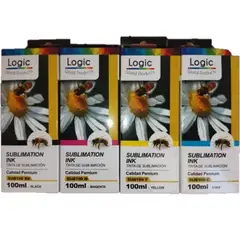 LOGIC - 4 Pack de botellas de tinta de sublimación