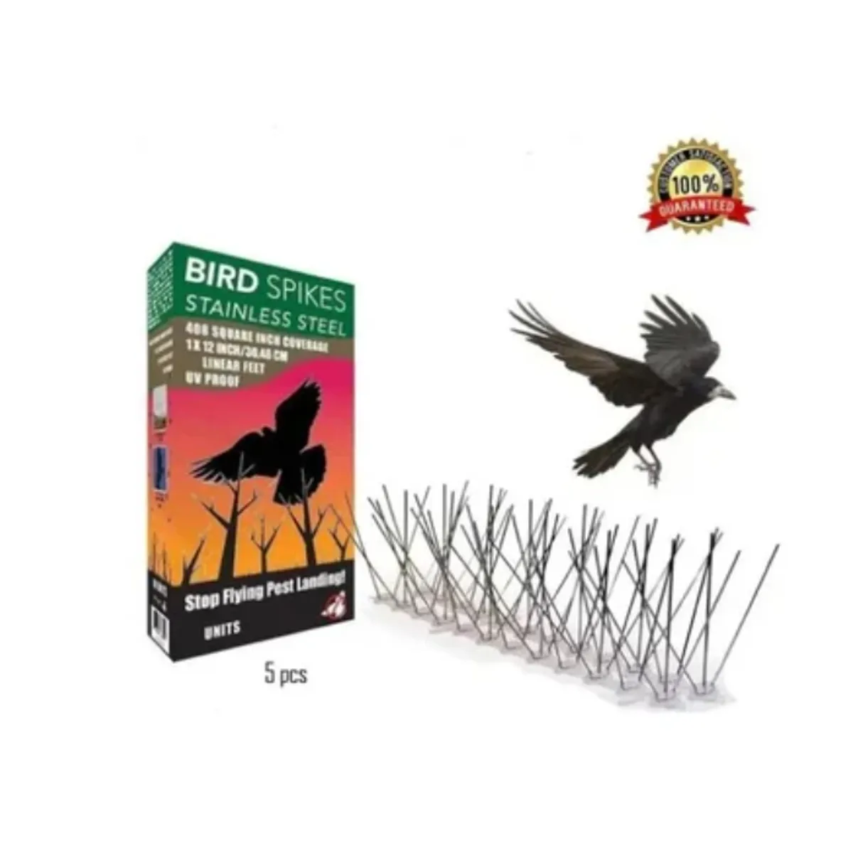 ESHOPANGIE - Pack 5 Púas Repelentes Palomas Anti Aves Ahuyentador