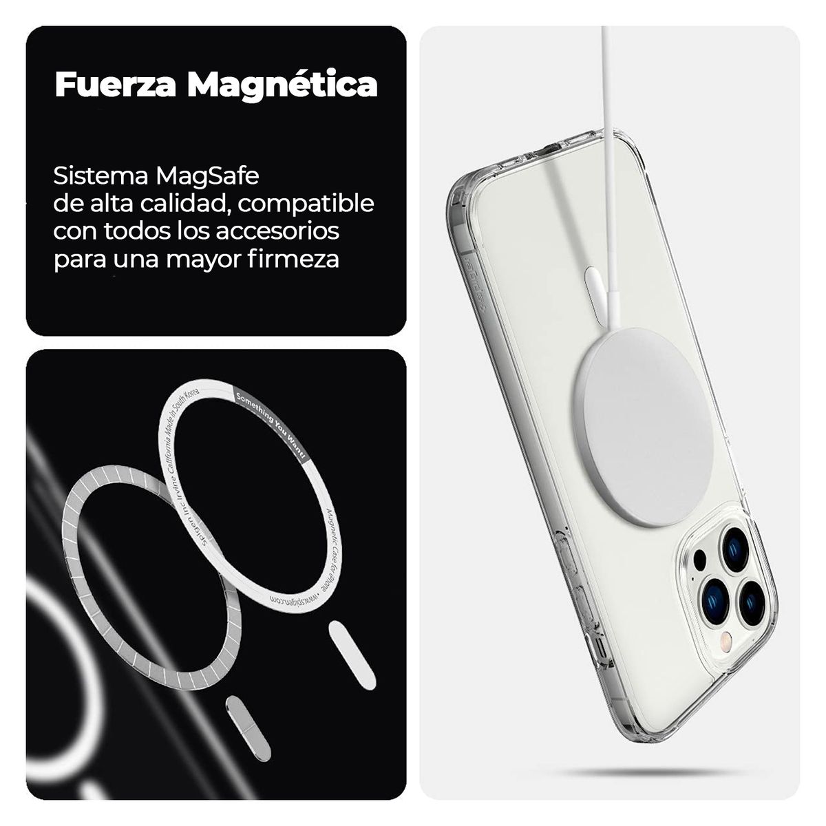 XUNDD - Carcasa para iPhone 13 Pro Max MagSafe Antigolpes Reforzada