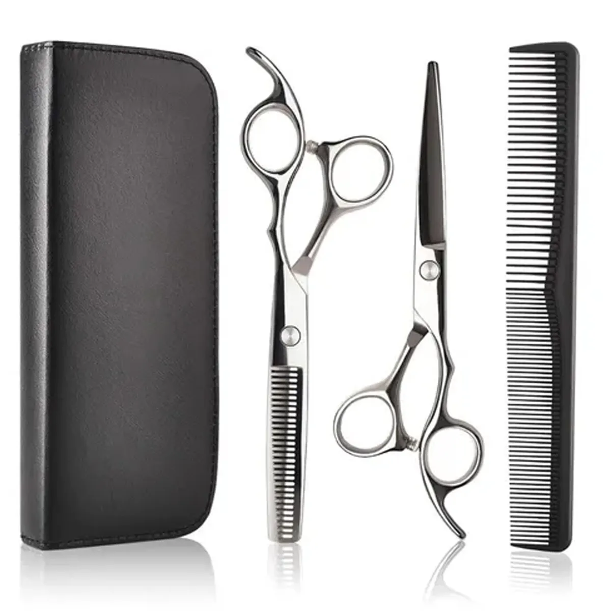 ESHOPANGIE - Set De Tijeras Esculpir Pelo Entresacadora  Corta Pelo 3pcs