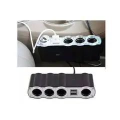 GENERICO - Adaptador Para Enchufe Encendedor Auto 1 A 4 2 Usb Cargador