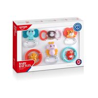 Sonajeros y mordedores para bebé. Set de 6