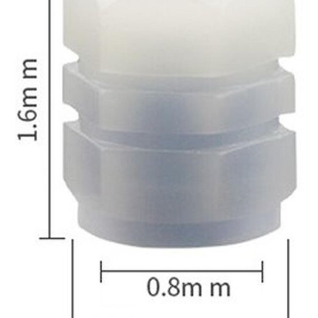 GENERICO - Tapas Válvula Brillan En La Oscuridad Amarillo