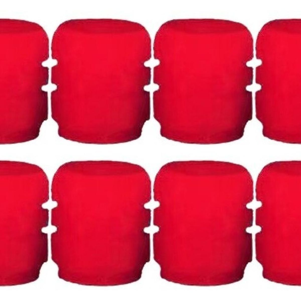 GENERICO - Tapas Válvula Brillan En La Oscuridad Rojo