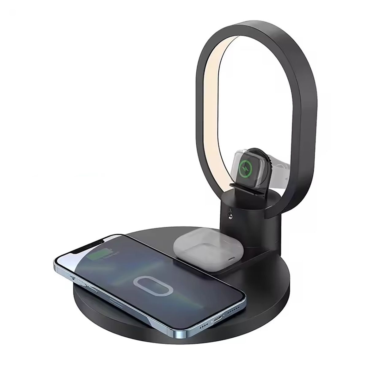 GENERICO - Estacion Para iPhone AirPods Apple Watch Carga Inalambrica