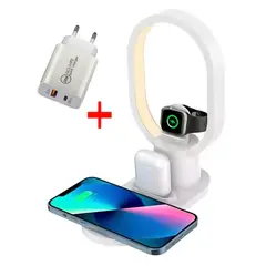 GENERICO - Estacion Para iPhone AirPods Apple Watch Carga Inalambrica