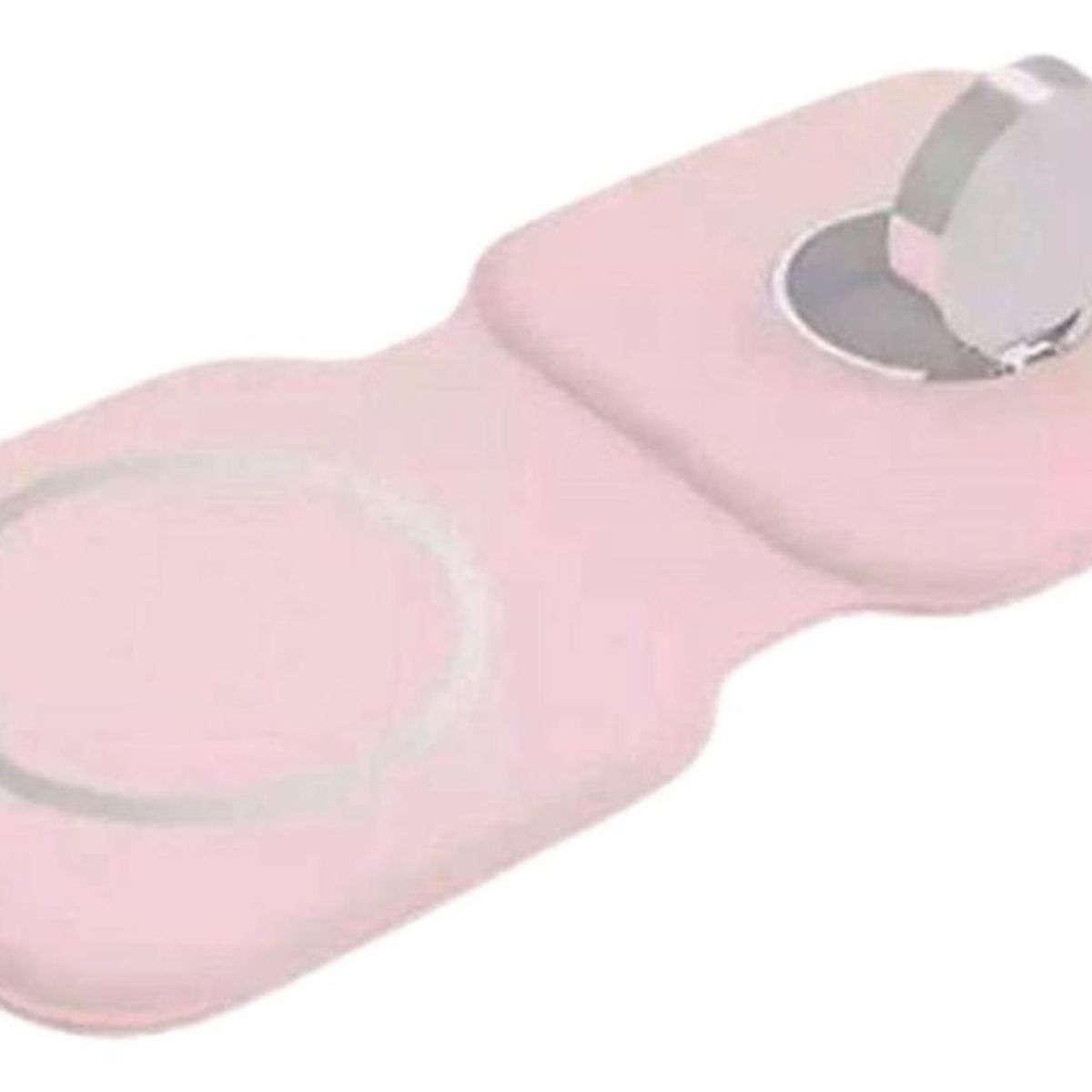 GENERICO - 2 En 1 Cargador Inalámbrico 15w Plegable Ios Rosado