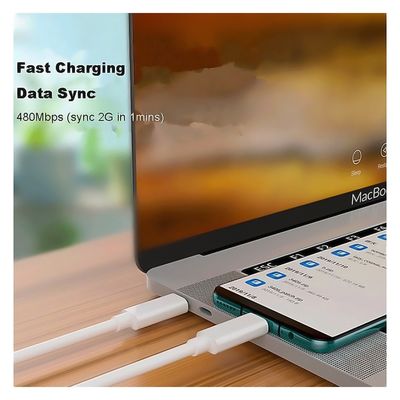 Imagen 2 del producto Cable Tipo C a Tipo C Datos Y Carga Rapida