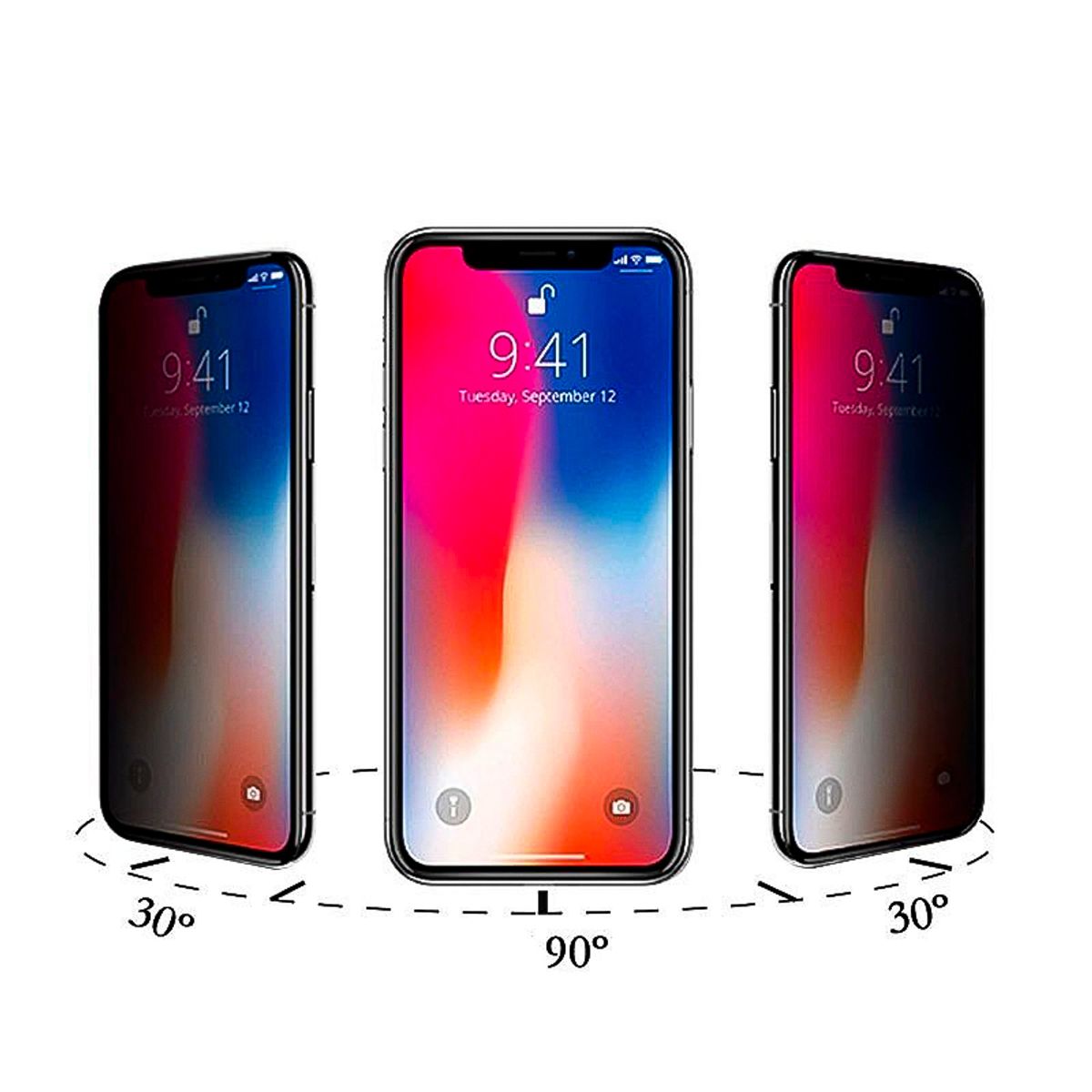 GENERICO - Lamina Para iPhone 11 Vidrio Mica Anti Espia