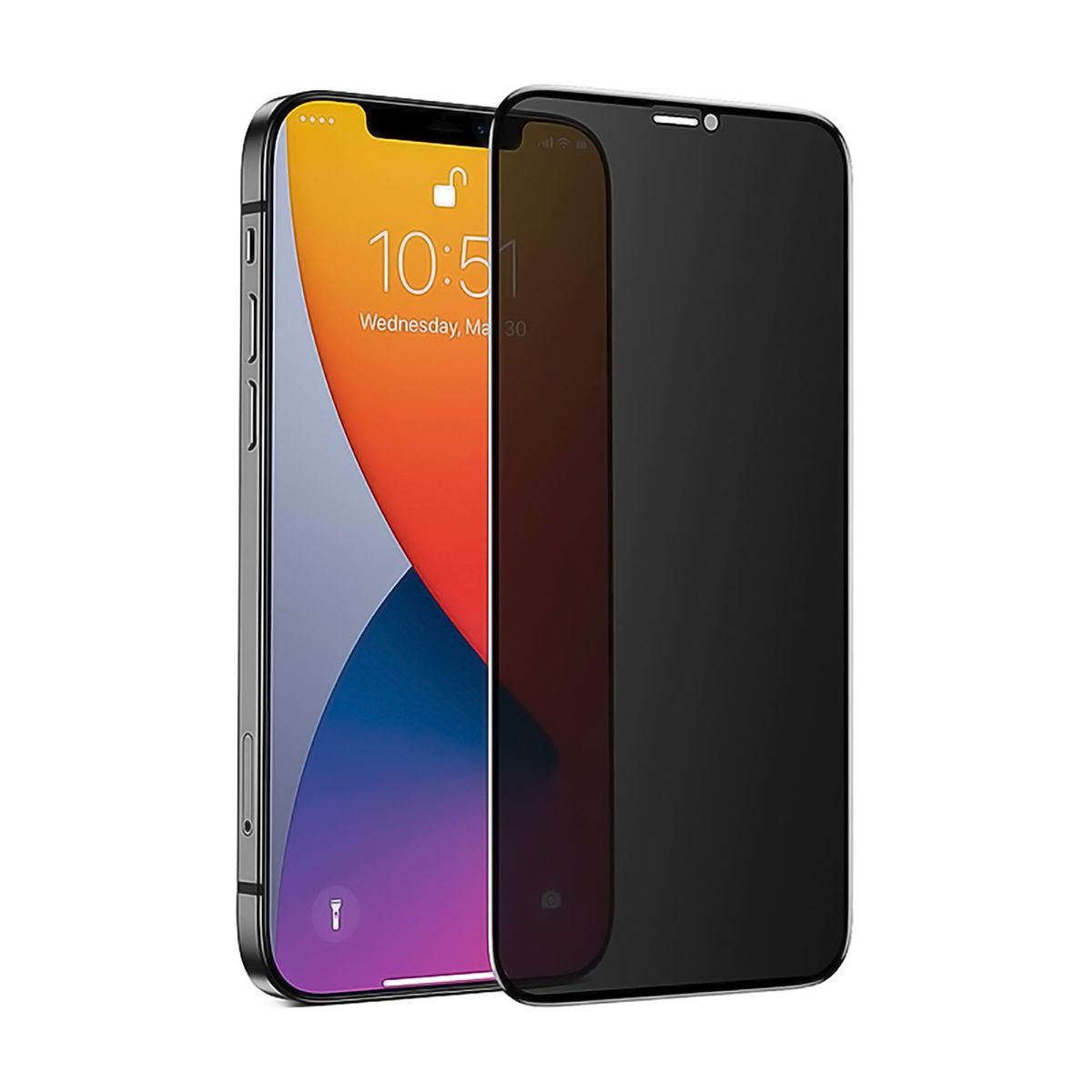 GENERICO - Mica Para iPhone 12 PRO Lamina Vidrio Anti Espia