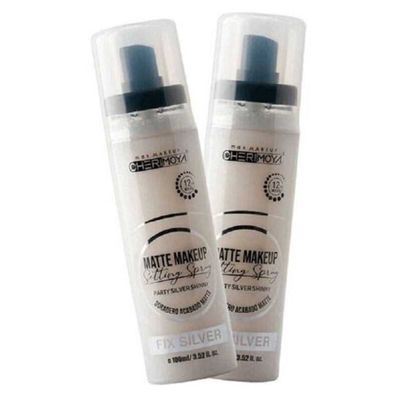 GENERICO - Fijador Facial de Maquillaje Spray Silver- Destellos plata