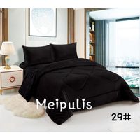 Cobertor de invierno Plush con chiporro 2 Plazas Negro