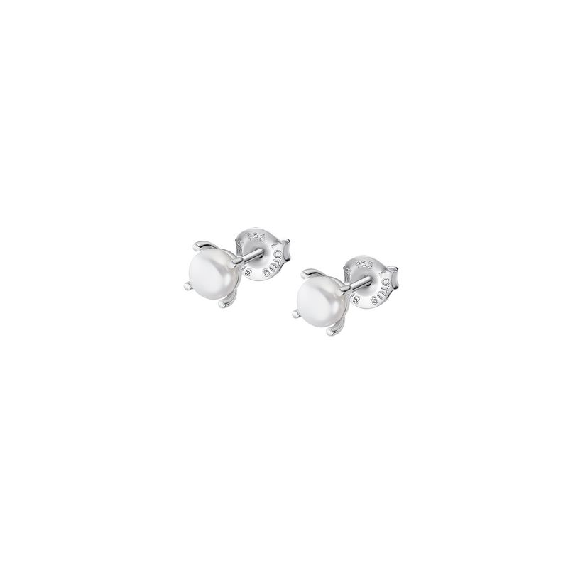 LOTUS SILVER - Aros LP3409-4/1 Lotus Silver Mujer Pearls
