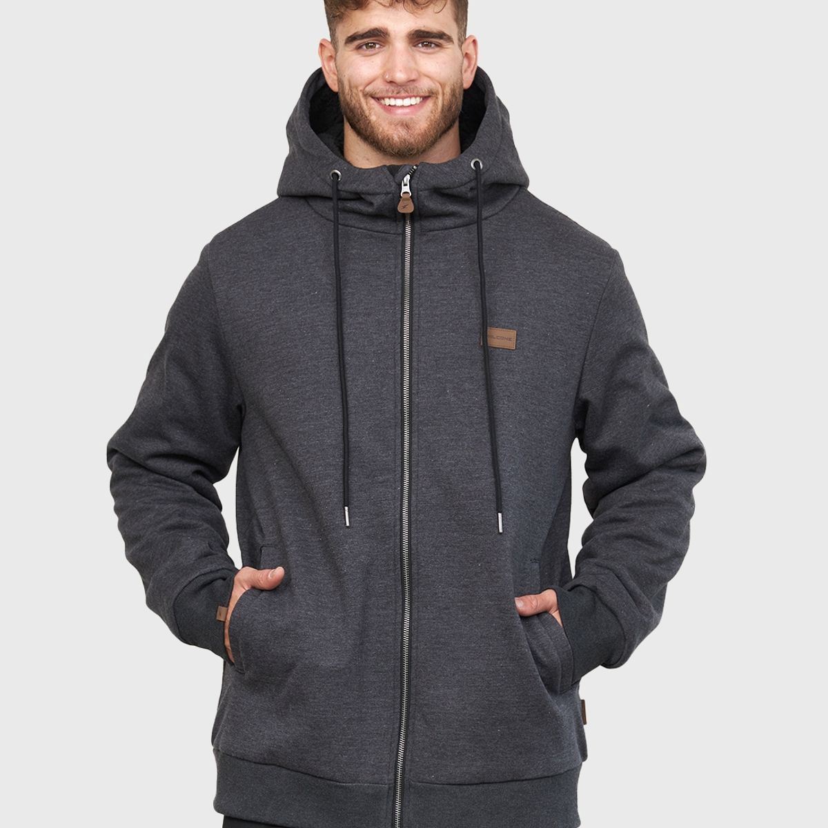 FALCONE - Polerón con Sherpa Ride Season Gris Oscuro Hombre Falcone