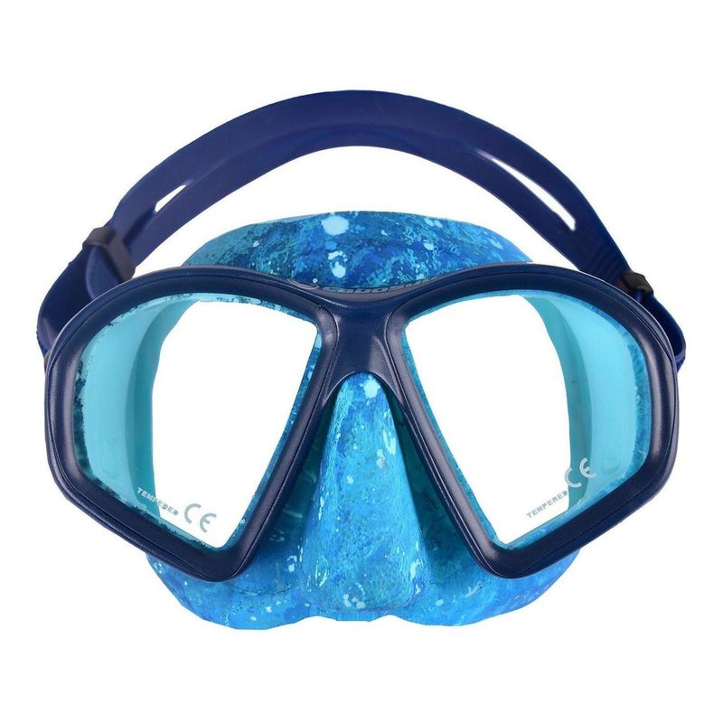 CABOSUB - Máscara Buceo Snorkeling Tonina Camuflaje Precisión y Estilo - Azul