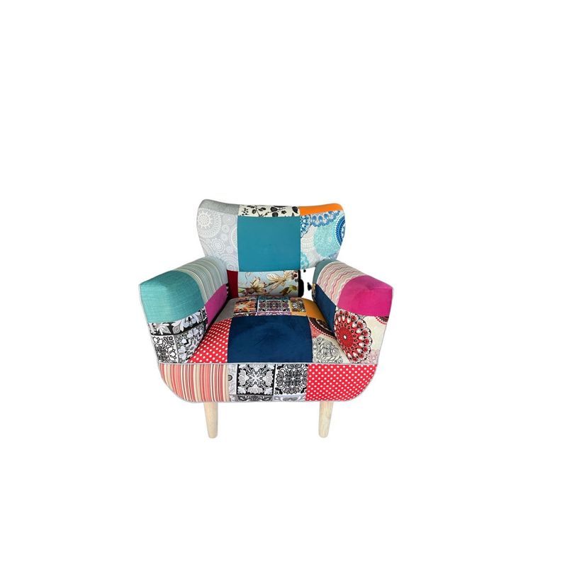 GENERICO - Poltrona Sonica Patchwork de 75 x 75 x 85 cm