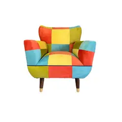 GENERICO - Poltrona Sonica Patchwork de 75 x 75 x 85 cm