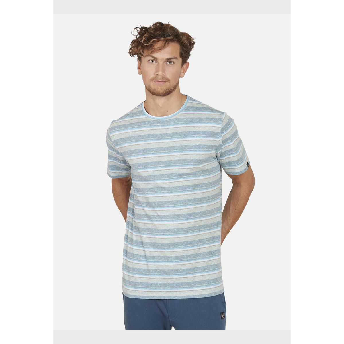 MAUI AND SONS - Polera VENICE STRIPE SS TEE Hombre Verde Maui and Sons