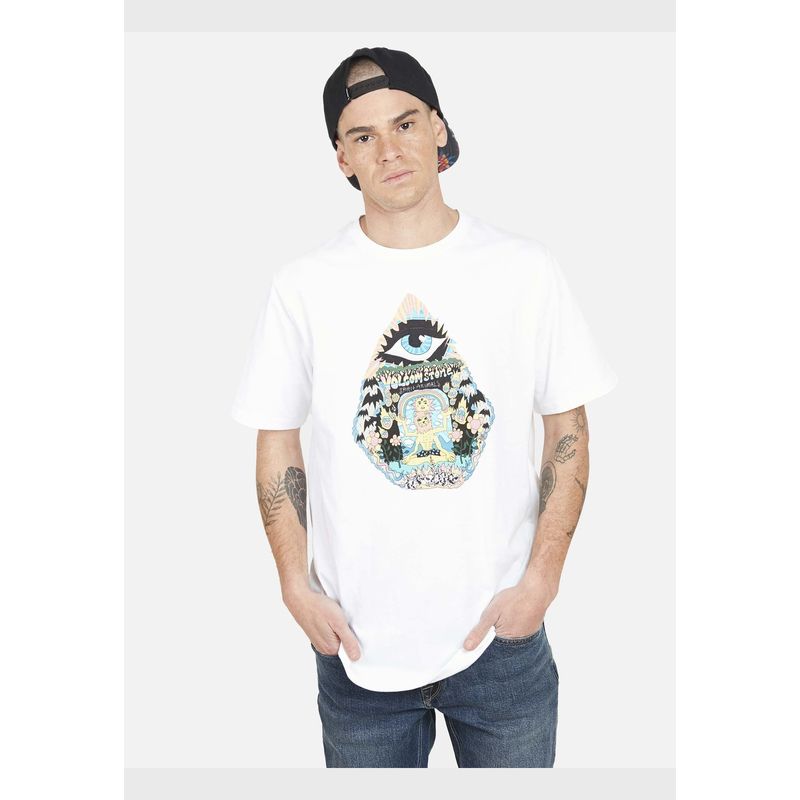 VOLCOM - Polera TEAM VITALS SS TEE Hombre Blanco Volcom