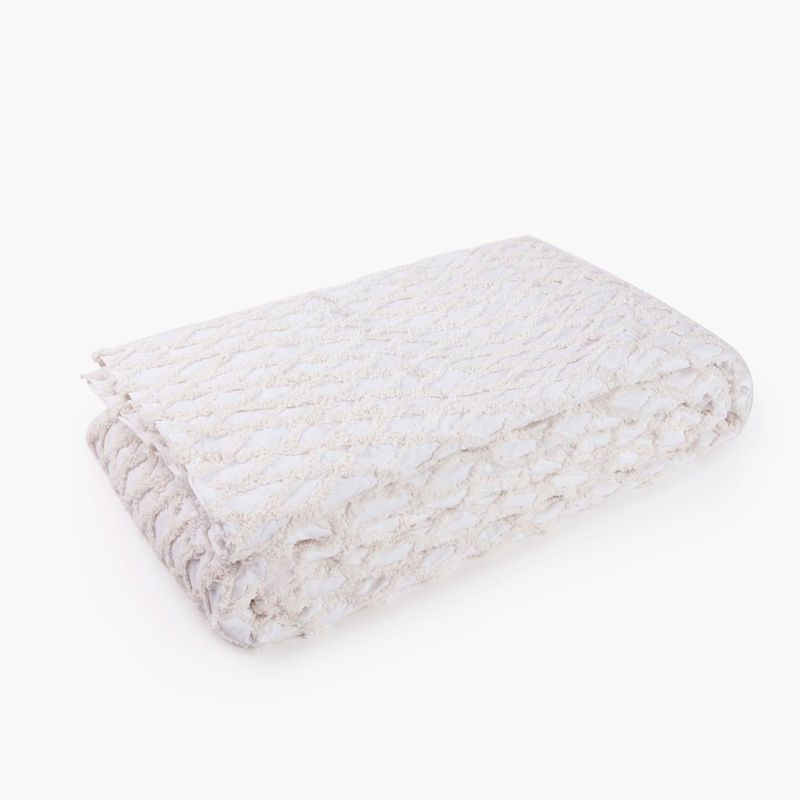 CALMA HOUSE - Cubrecama Royal 180x260 Blanco (cama 1 o 1 1/2 plazas) Calma House