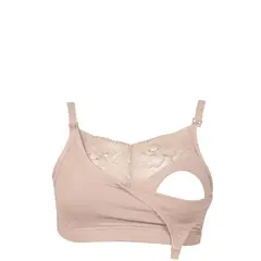 2RIOS - Sostén Lactancia Semi Encaje Palo Rosa