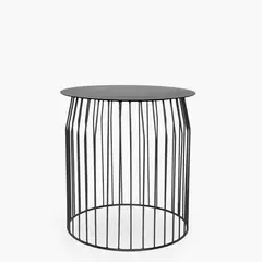 FORM DESIGN - Mesa Lateral Wire DIAM 48 Negro