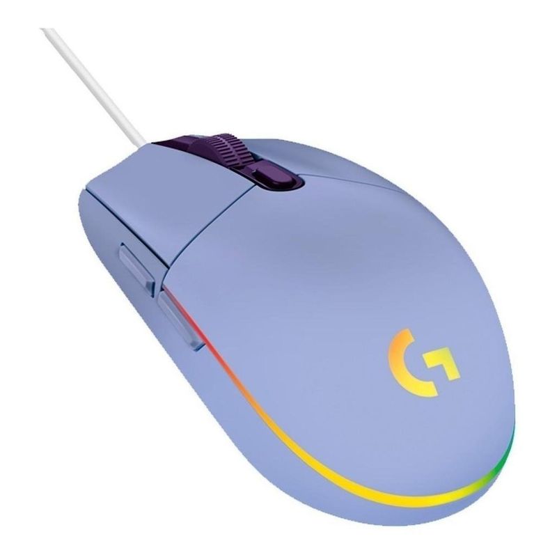 LOGITECH - Mouse De Juego Logitech G Series Lightsync G203 Lila