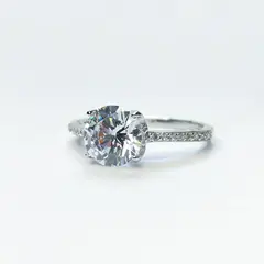 BE YOU - Anillo plata rodinada con circones