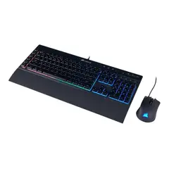 CORSAIR - Combo Teclado y Mouse Gamer K55 Ingles Harpoon