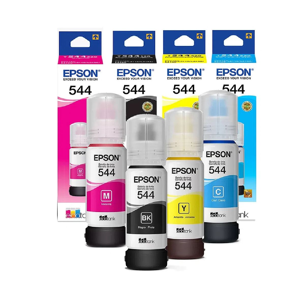 EPSON - Pack 4 Botellas De Tinta Epson T544 L1110.l3110,l3150,l5190