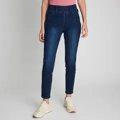 CURVI - Jeans Calza Con Pretina Alta Mujer