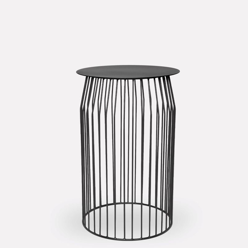 FORM DESIGN - Mesa Lateral Wire DIAM 36 Negro Form
