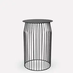FORM DESIGN - Mesa Lateral Wire DIAM 36 Negro Form