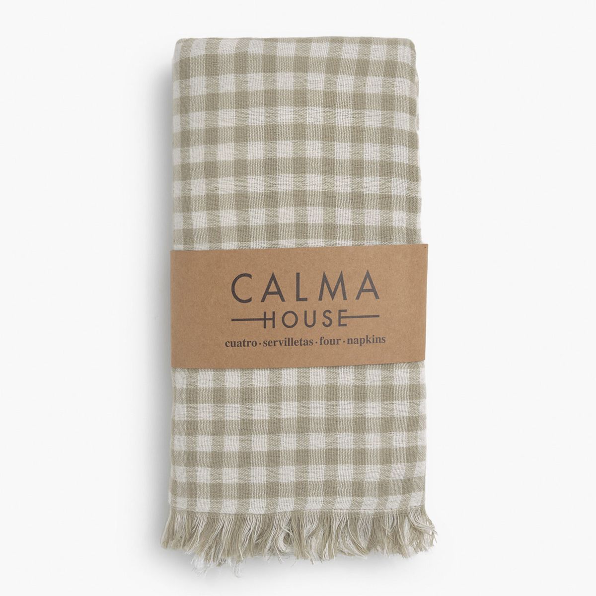 CALMA HOUSE - Set 4 Servilletas Algodon Parma 45x45 Lino Calma House
