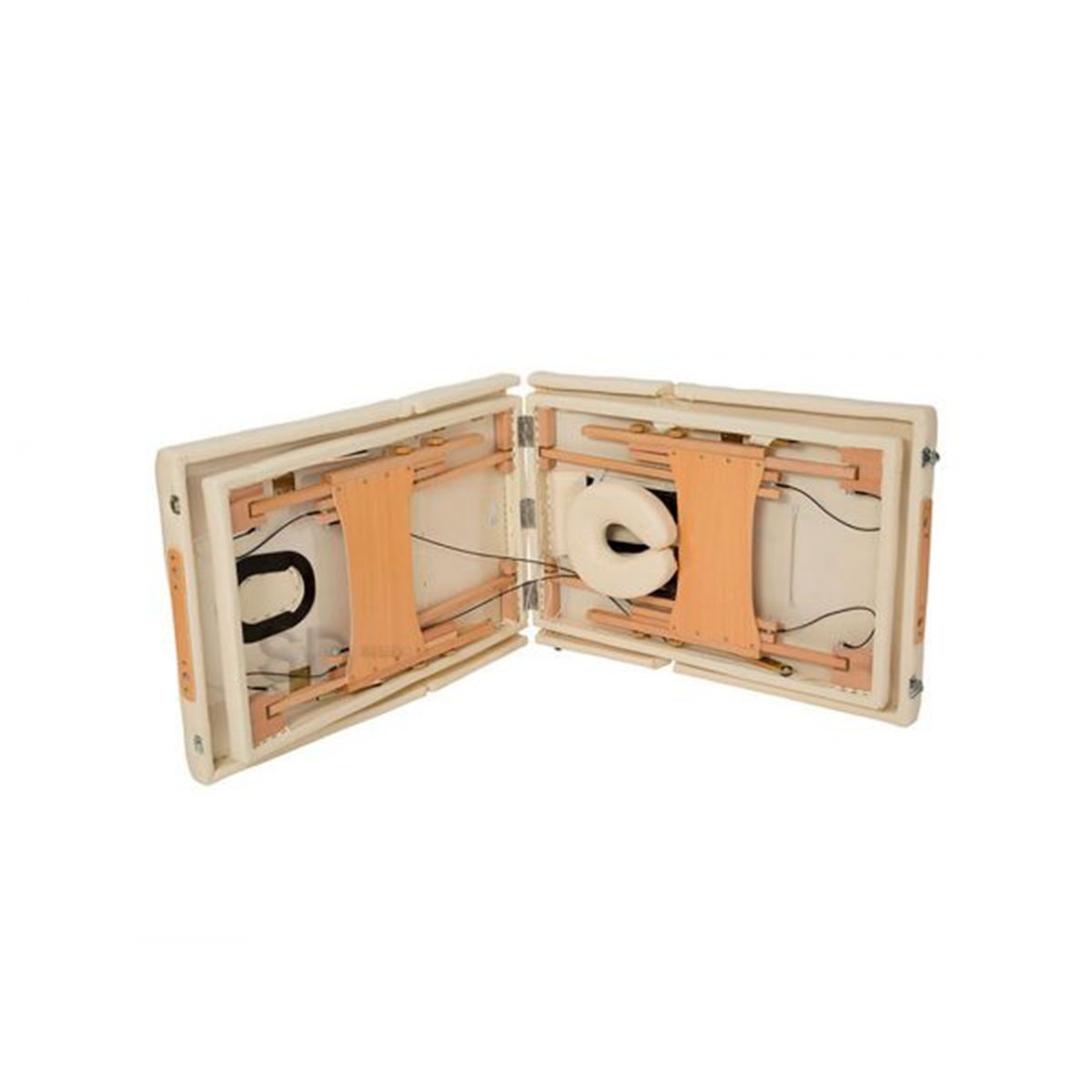 SDFIT - Camilla Madera 4 Secciones – Masajes Sd-fd095b Crema