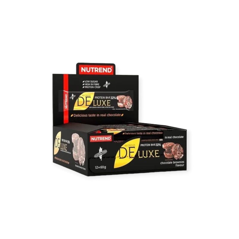 NUTREND - Barras De Proteina Deluxe - Nutrend - BOX 12 Unid.-Chocolate Brownie