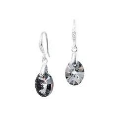 JOYAS MONTERO - Aros Praga Cristales Gneuinos Silver Night