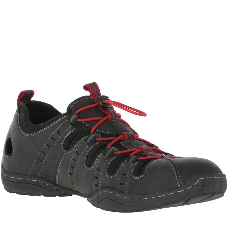 Sandalia Cuero Hp Racer Gris